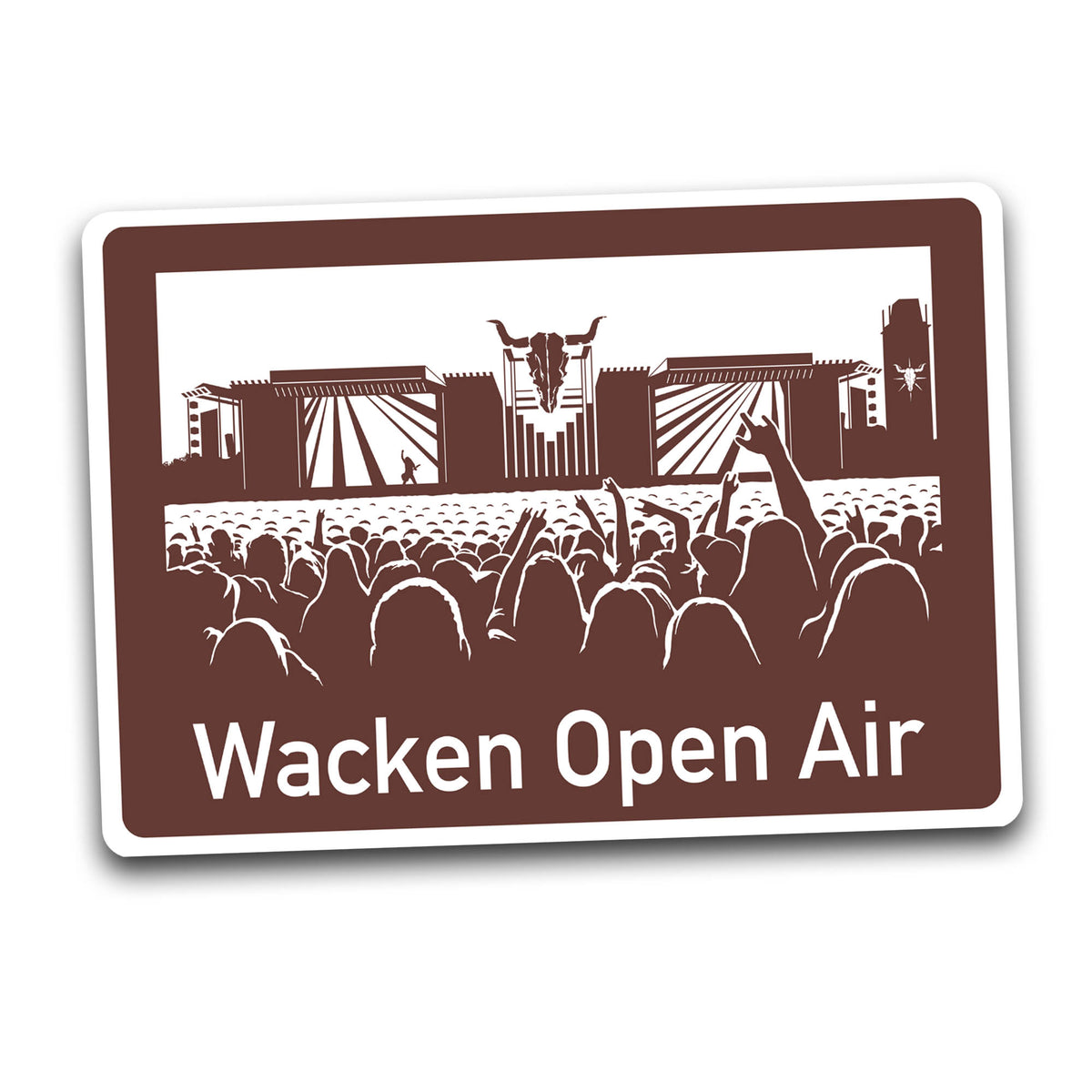 W:O:A - Aufkleber - Autobahnschild
