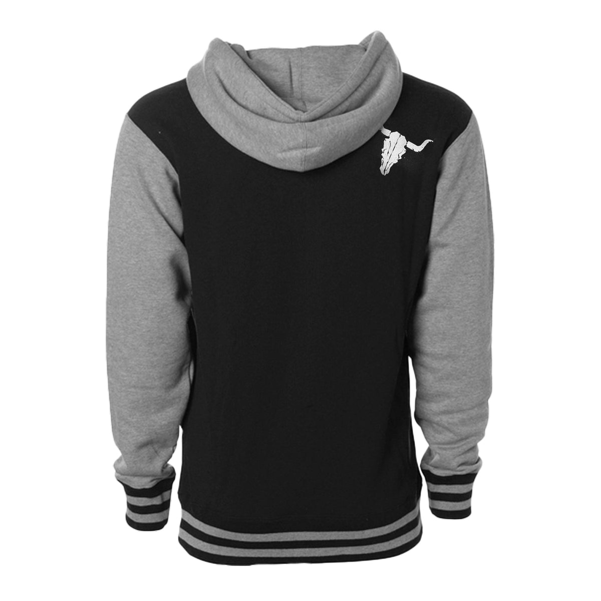 W:O:A - HoodZip - College schwarz/ grau