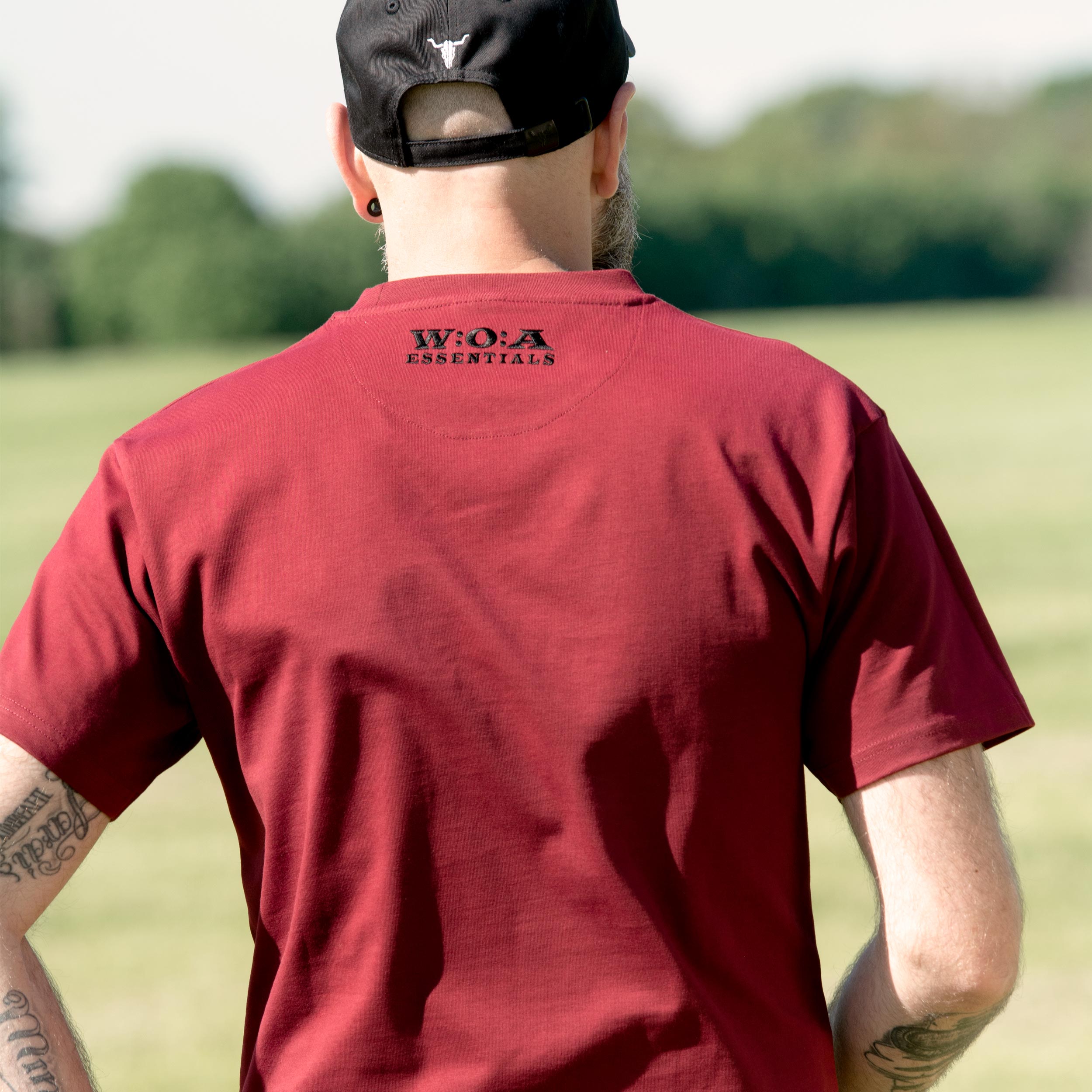 W:O:A Essentials - T-Shirt - Burgundy image