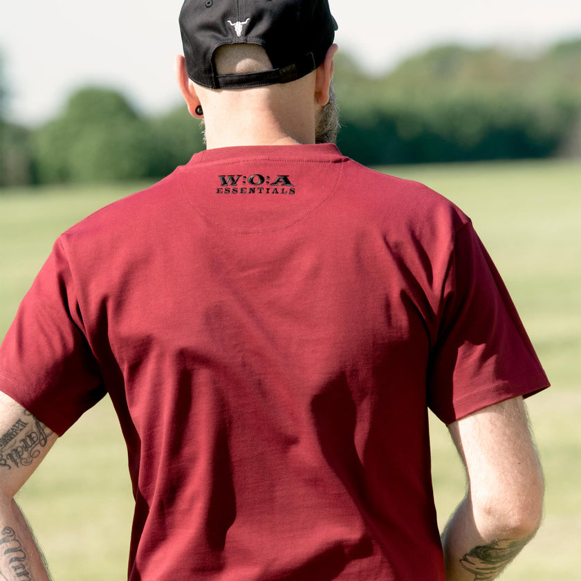 W:O:A Essentials - T-Shirt - Burgundy