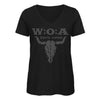 W:O:A - Girlie Shirt - Logo Grau