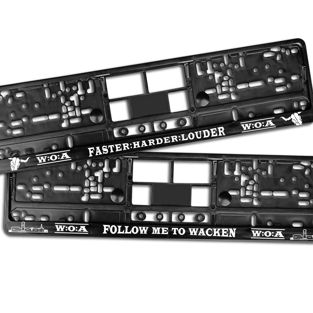 W:O:A - Nummernschildhalter - Set