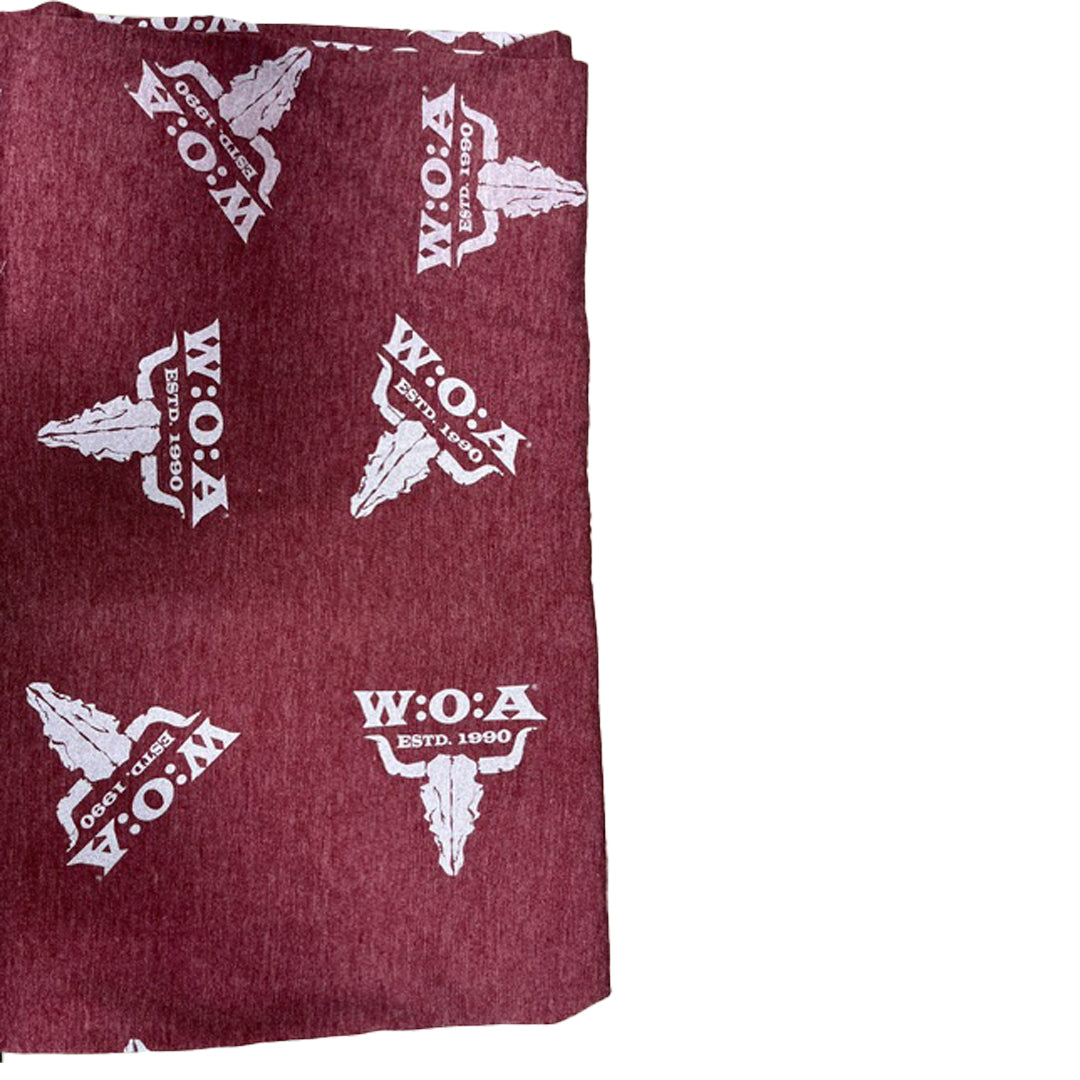 W:O:A - Loop-Schal - weinrot