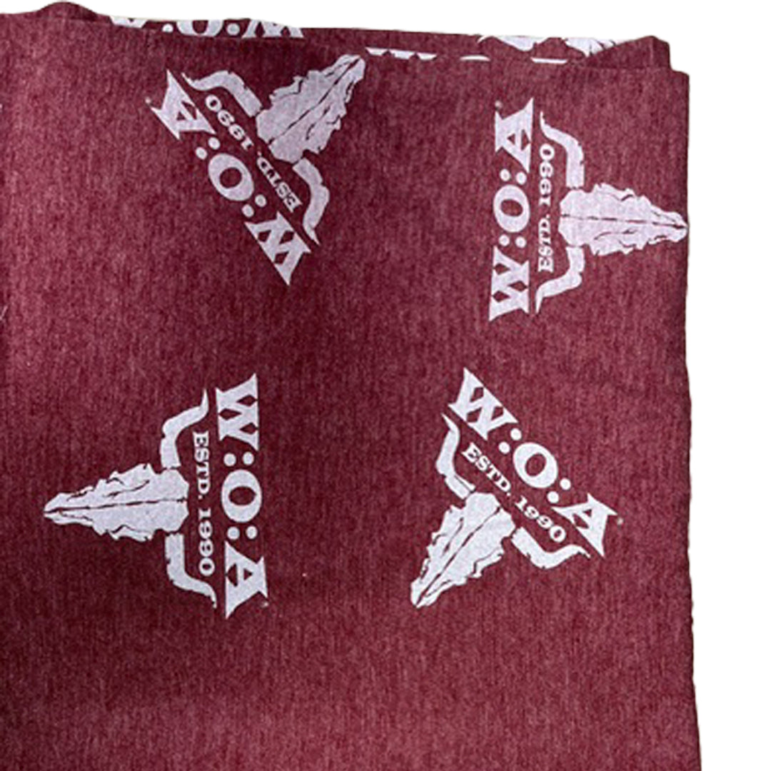 W:O:A - Loop-Schal - weinrot