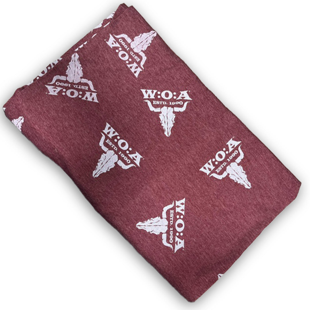 W:O:A - Loop-Schal - weinrot