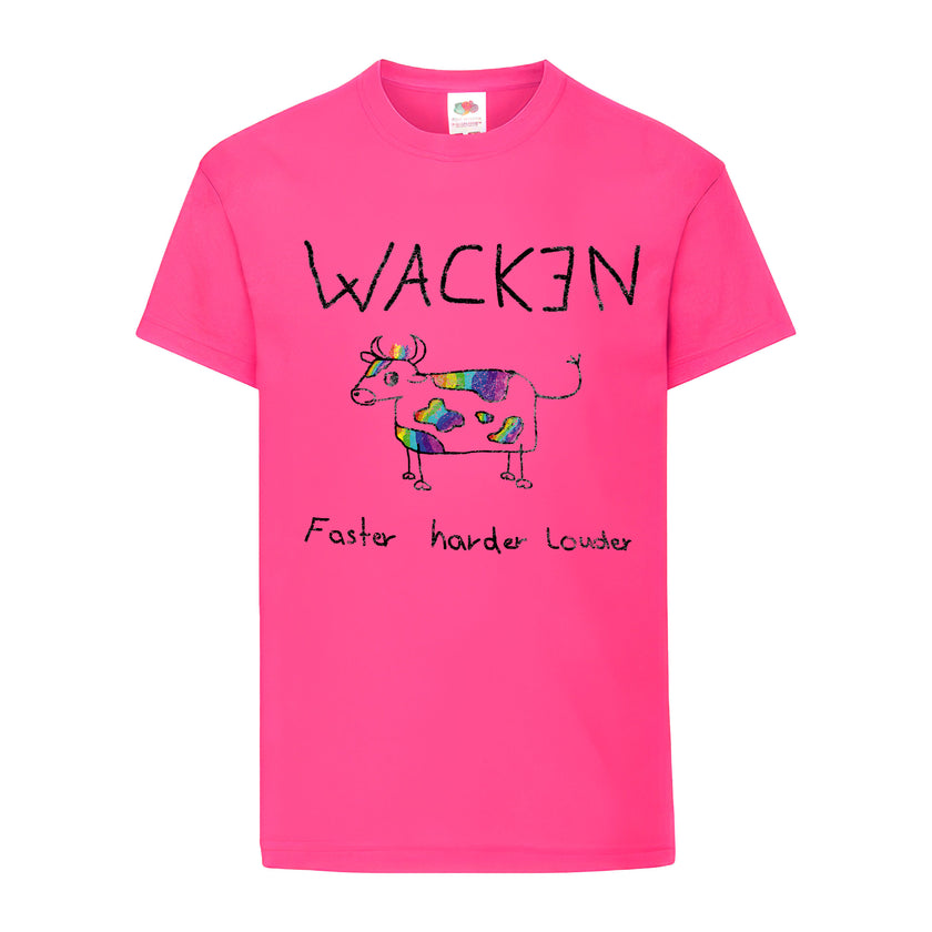 W:O:A - Kids T-Shirt - Rainbow Cow
