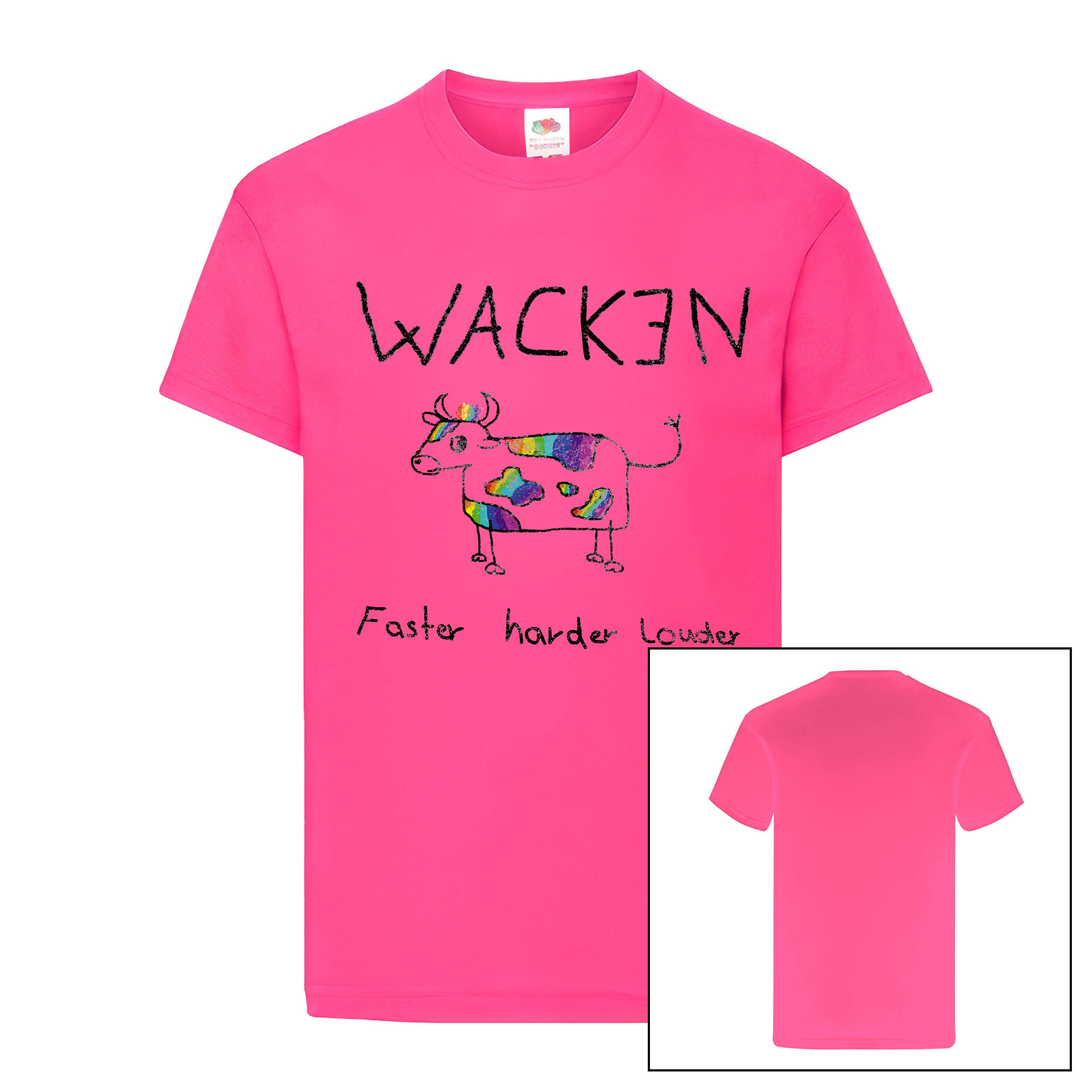 W:O:A - Kids T-Shirt - Rainbow Cow image