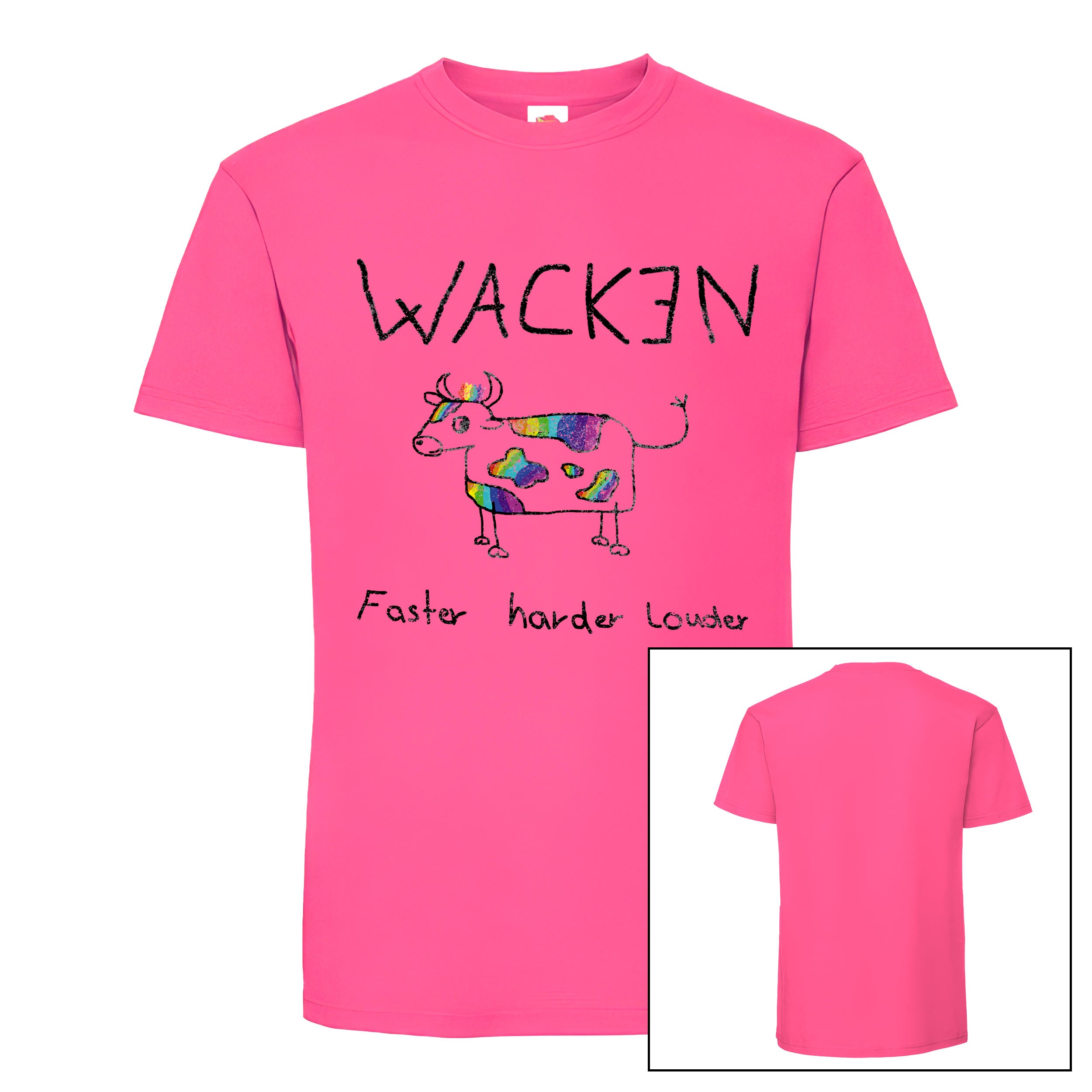 W:O:A - T-Shirt - Rainbow Cow image