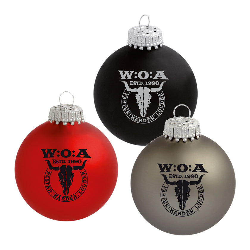 W:O:A - Christmas bauble - set of 3