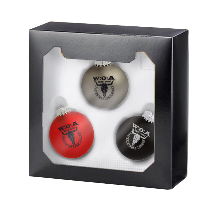 W:O:A - Christmas bauble - set of 3