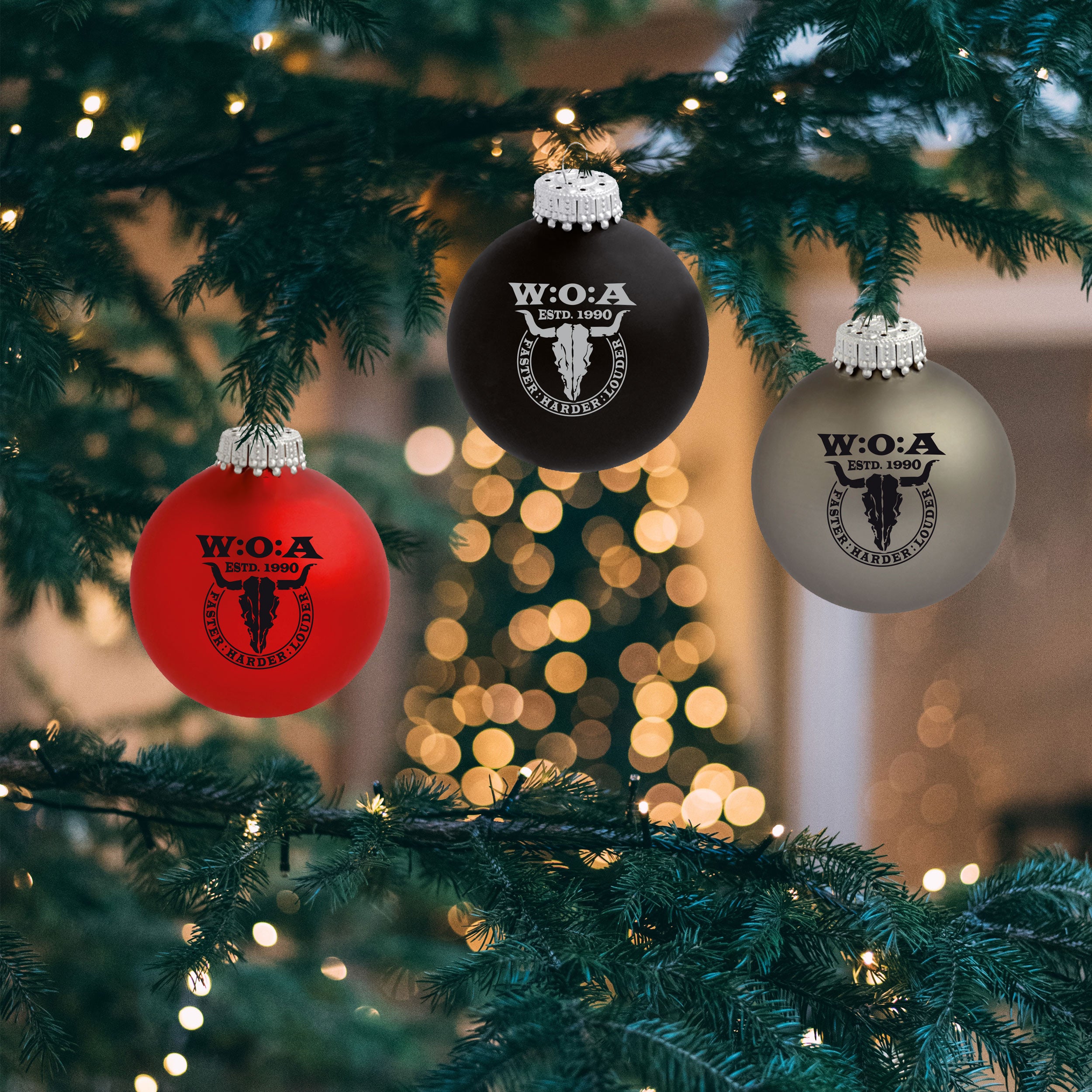 W:O:A - Christmas bauble - set of 3 image