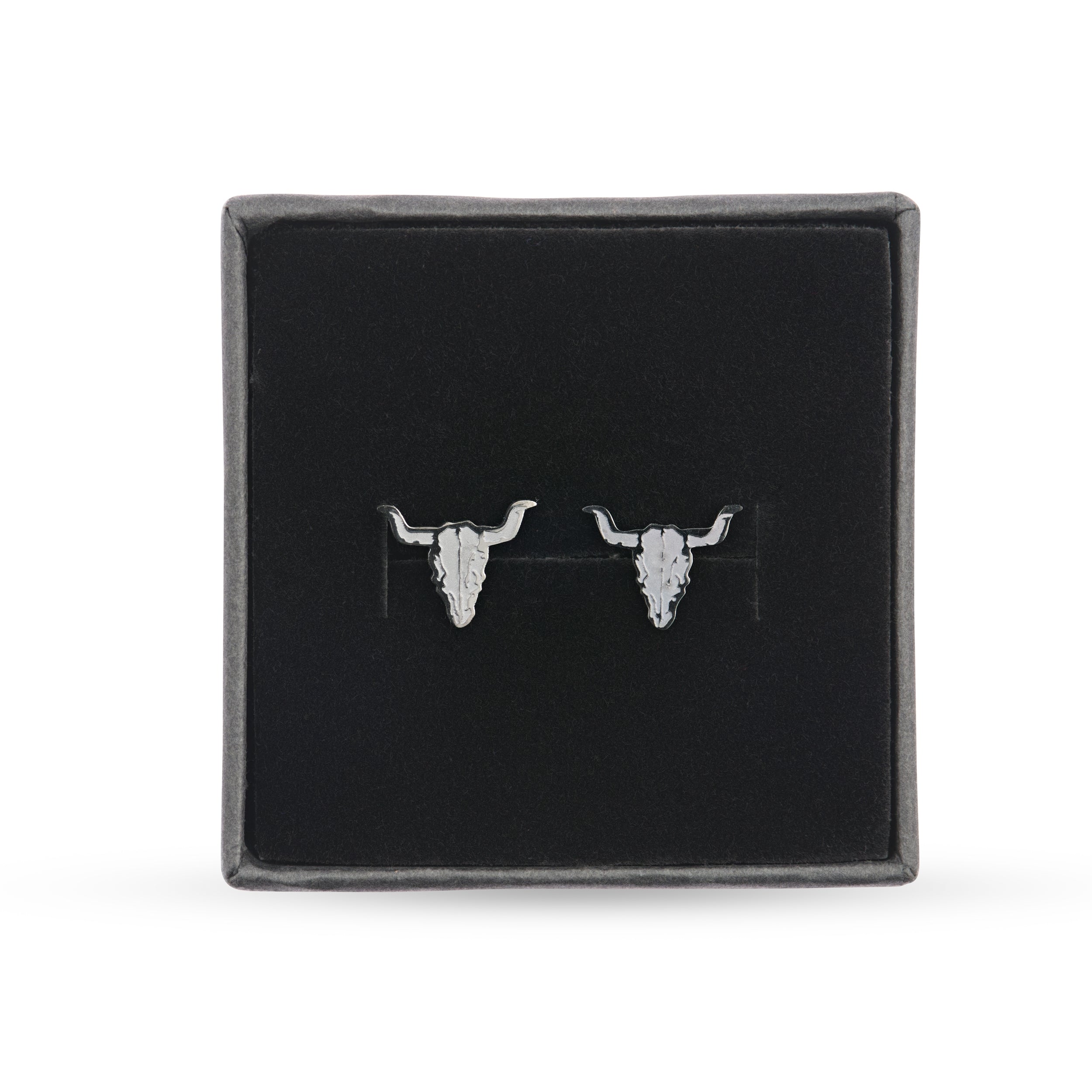 W:O:A - Stud earrings set of 2 - Bullhead black image