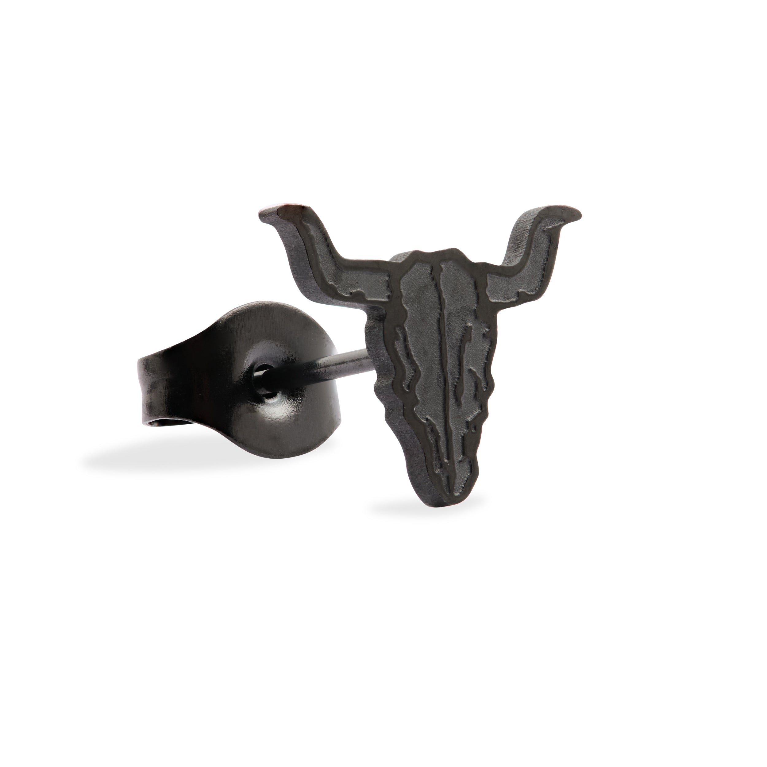 W:O:A - Stud earrings set of 2 - Bullhead black image
