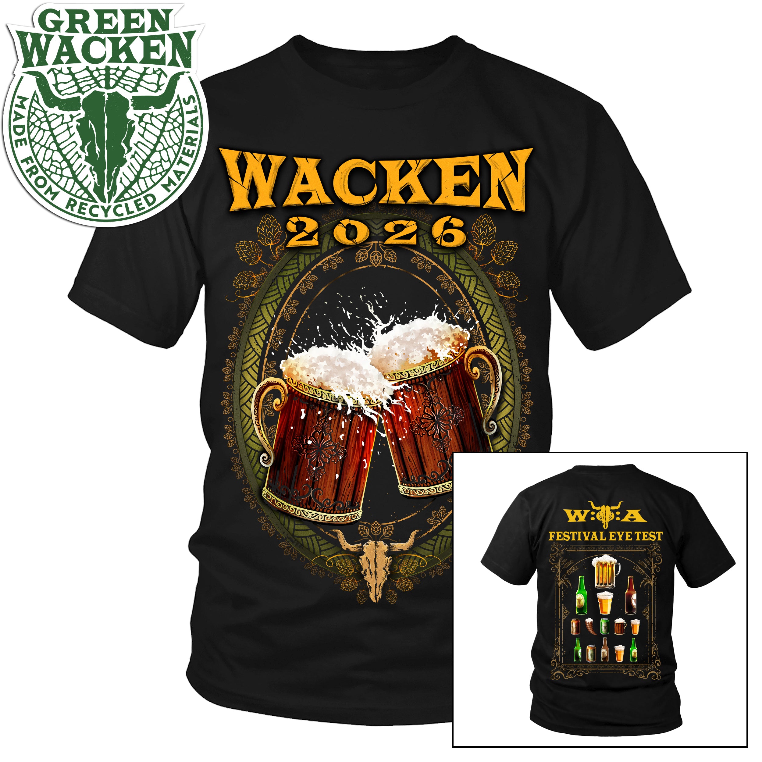 W:O:A - T-Shirt - Beer Check image