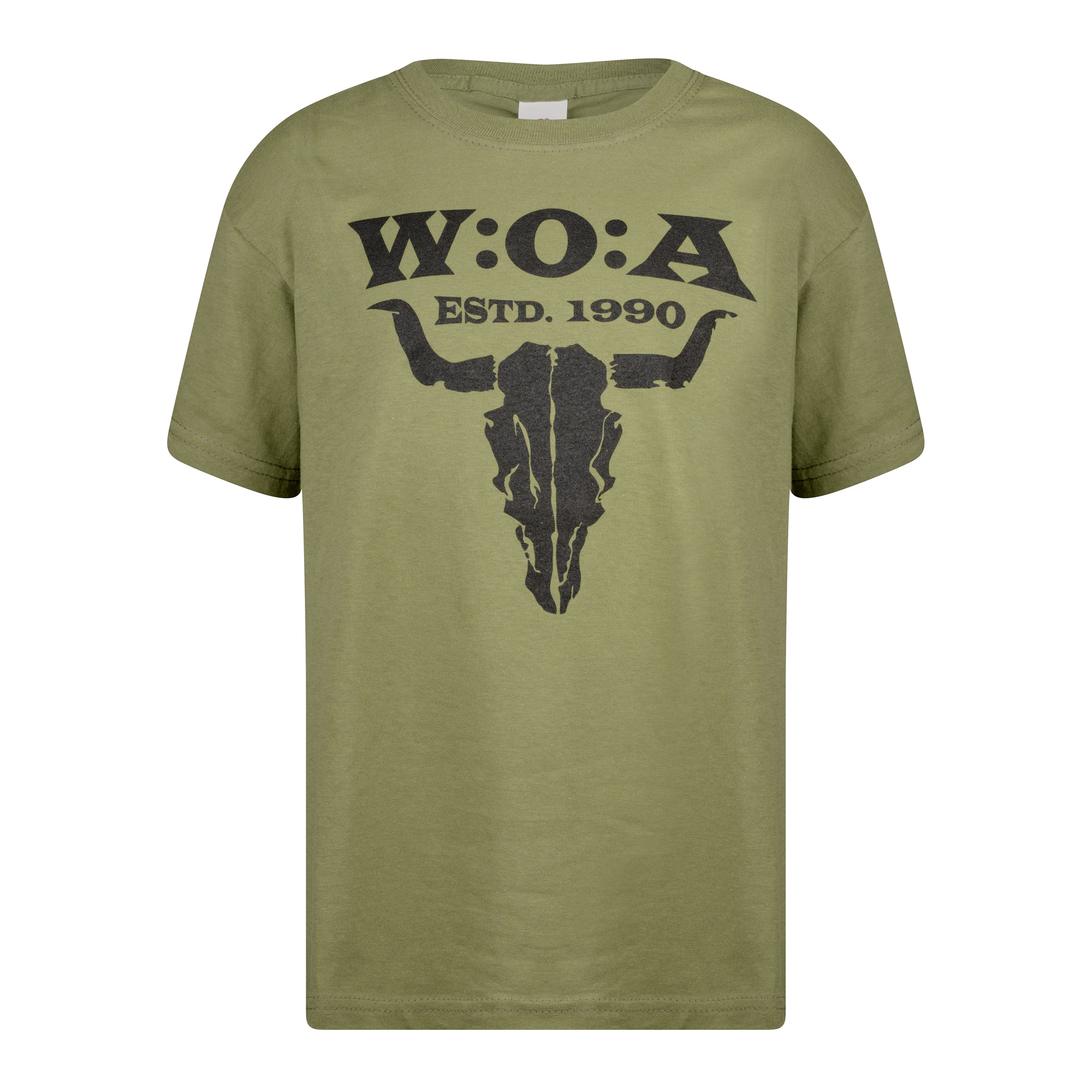 W:O:A - Kids T-Shirt - Logo - classic olive image