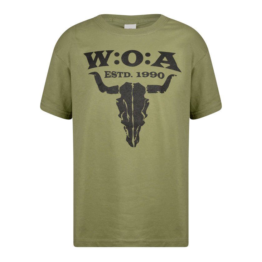 W:O:A - Kids T-Shirt - Logo - classic olive