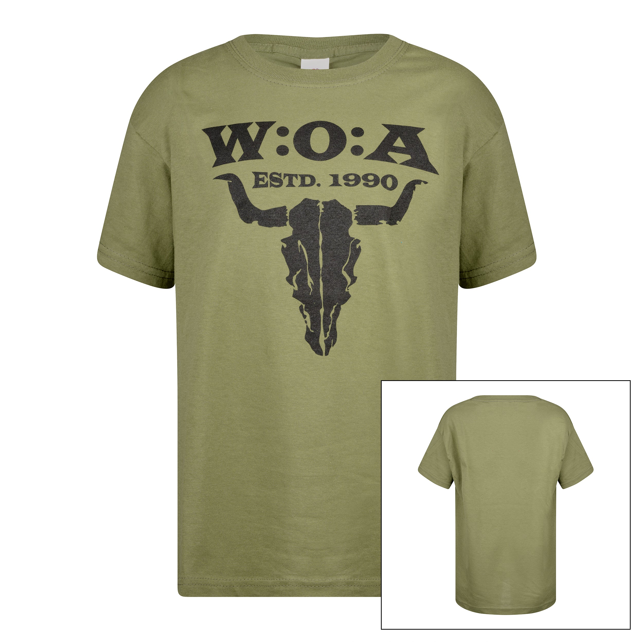 W:O:A - Kids T-Shirt - Logo - classic olive image