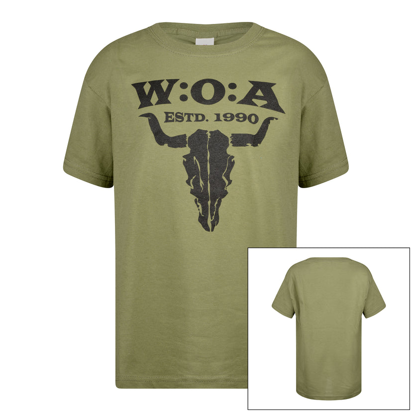 W:O:A - Kids T-Shirt - Logo - classic olive