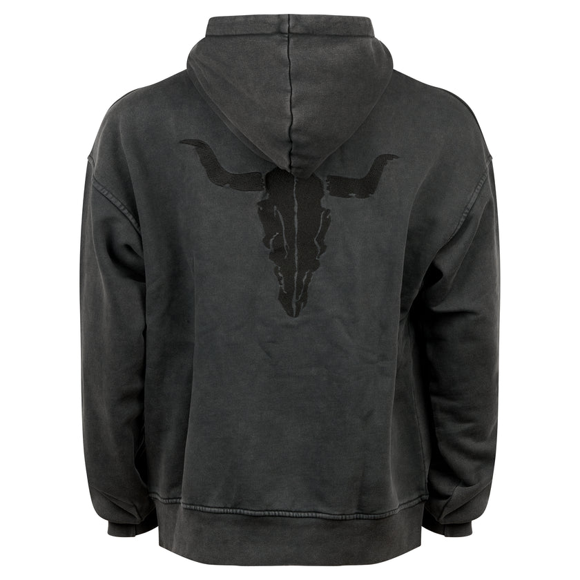 W:O:A - Oversized Hoodie - washed black