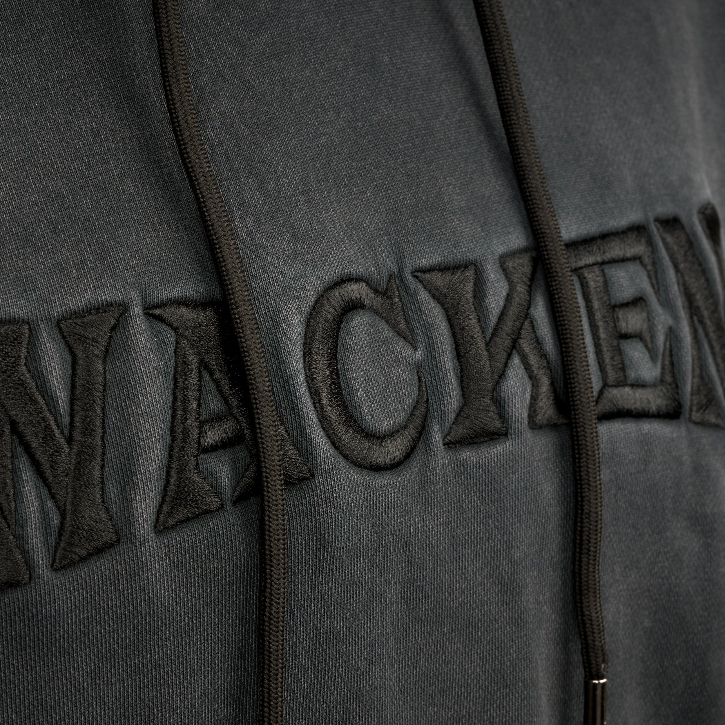W:O:A - Oversized Hoodie - washed black image