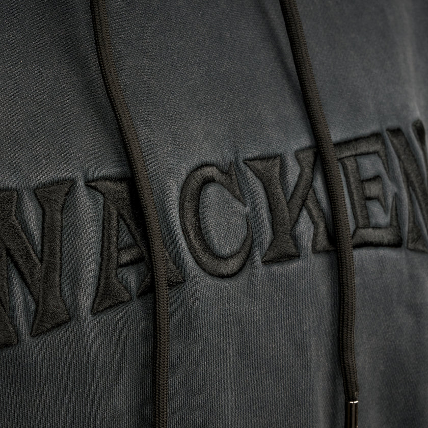 W:O:A - Oversized Hoodie - washed black