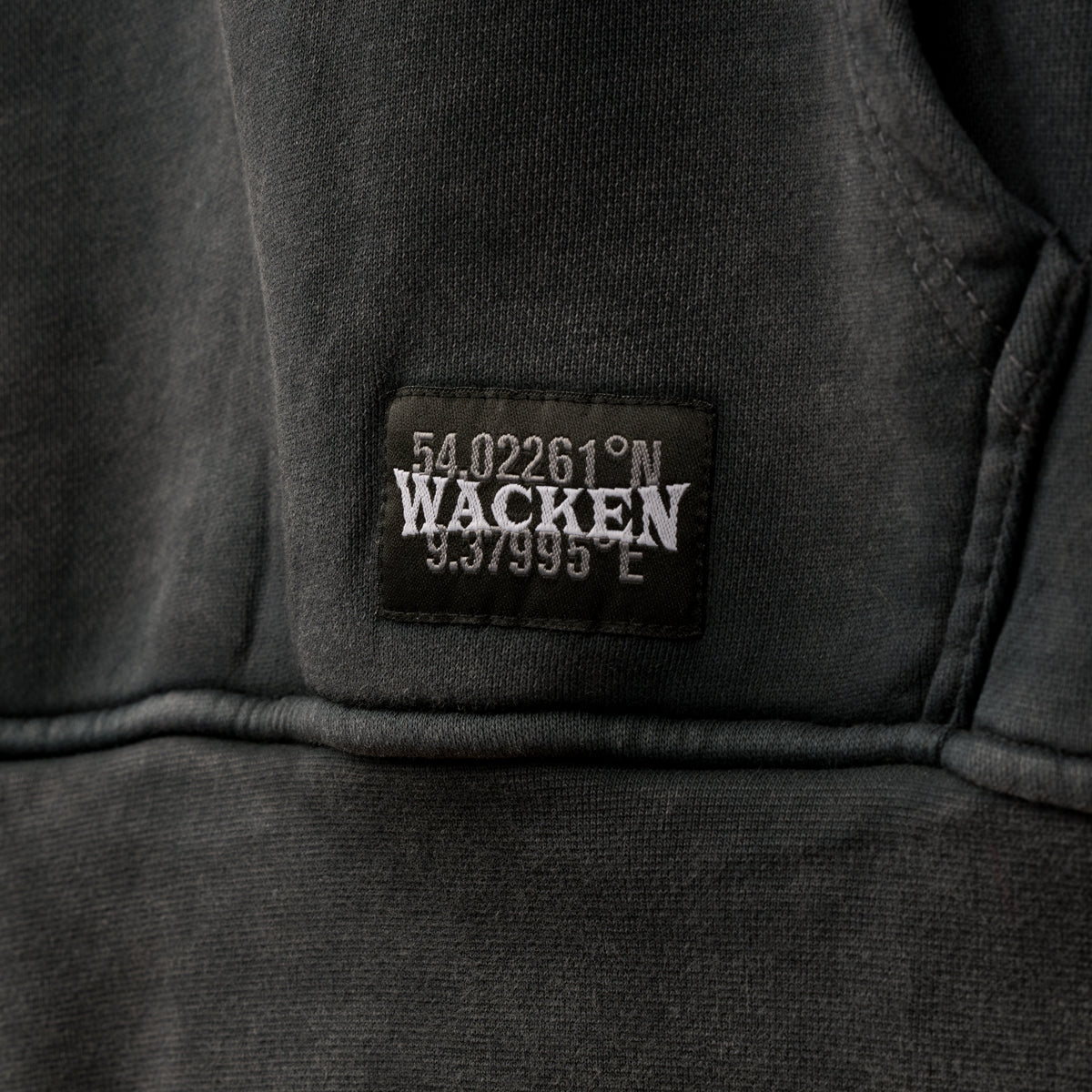 W:O:A - Oversized Hoodie - washed black