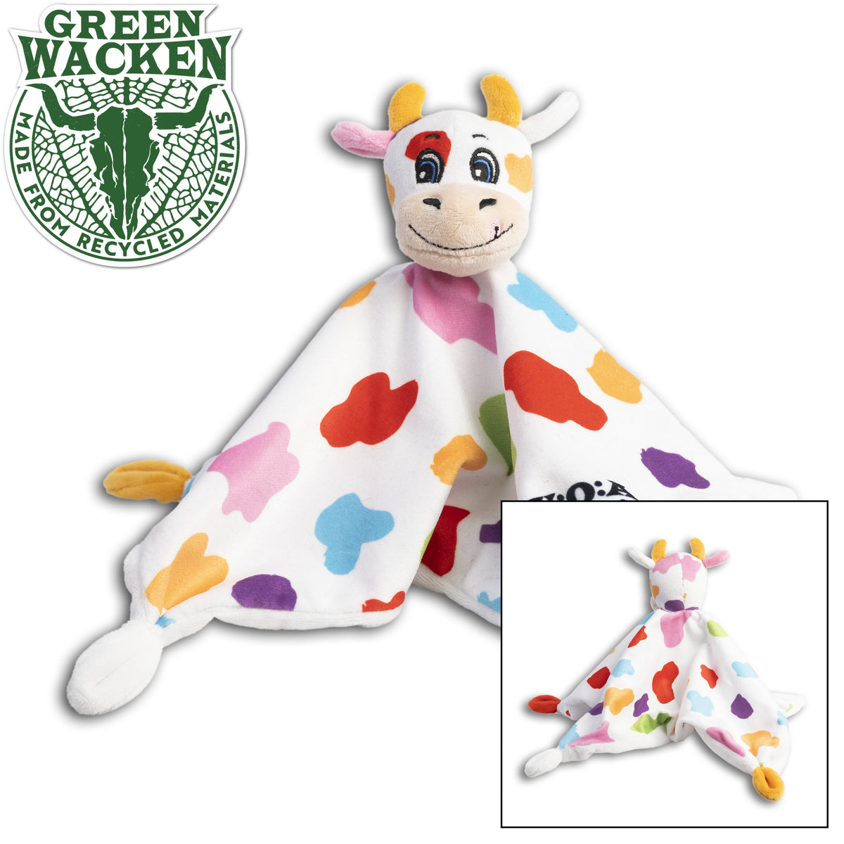 W:O:A - Schnuffeltuch Rainbow Cow