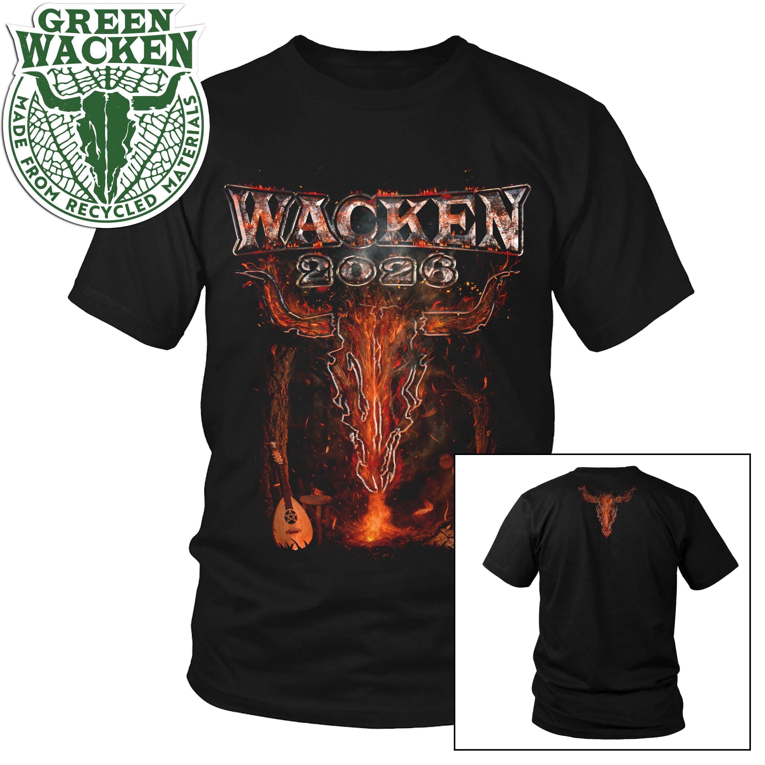 W:O:A - T-Shirt - Molten Skull image