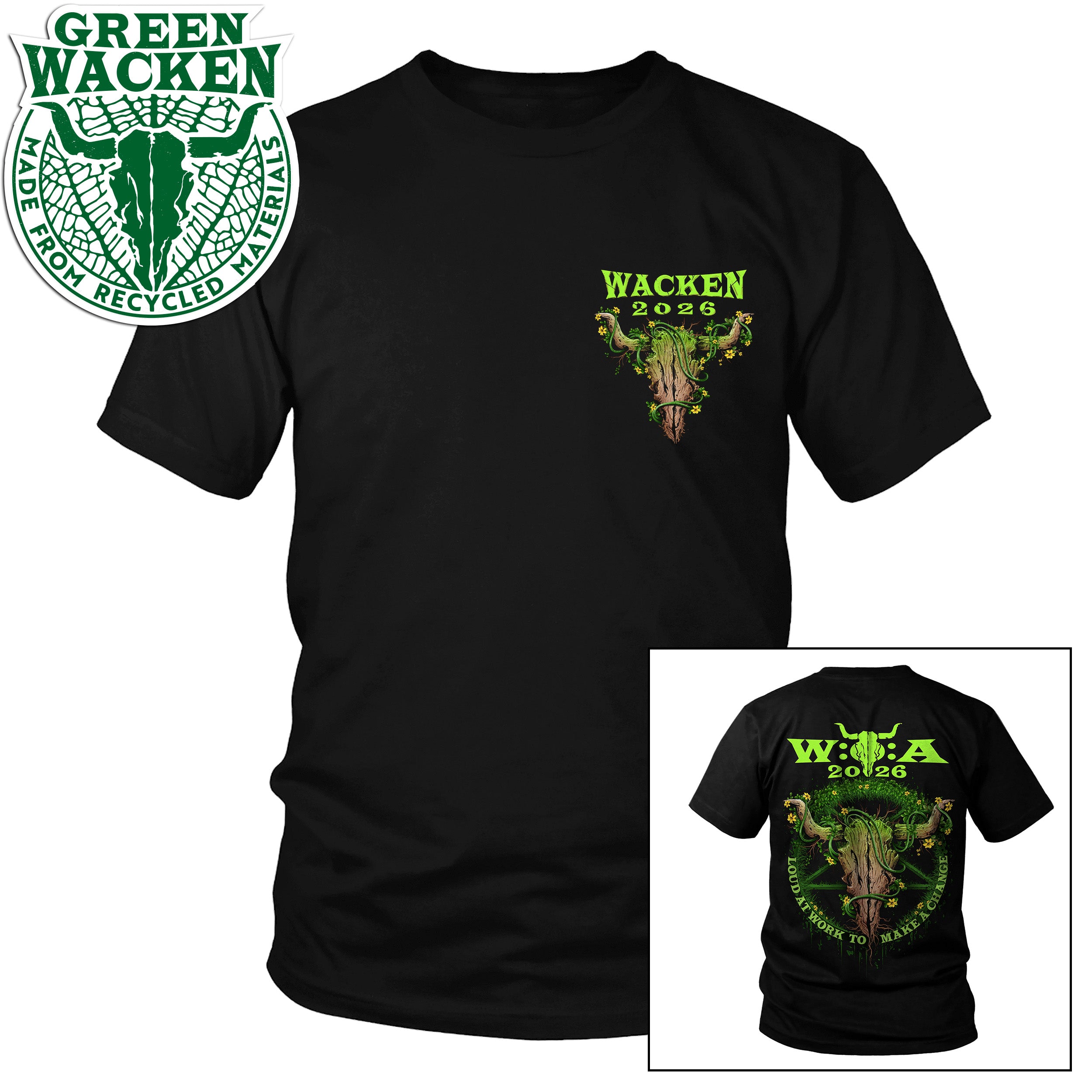 W:O:A - T-Shirt - Green Wacken image
