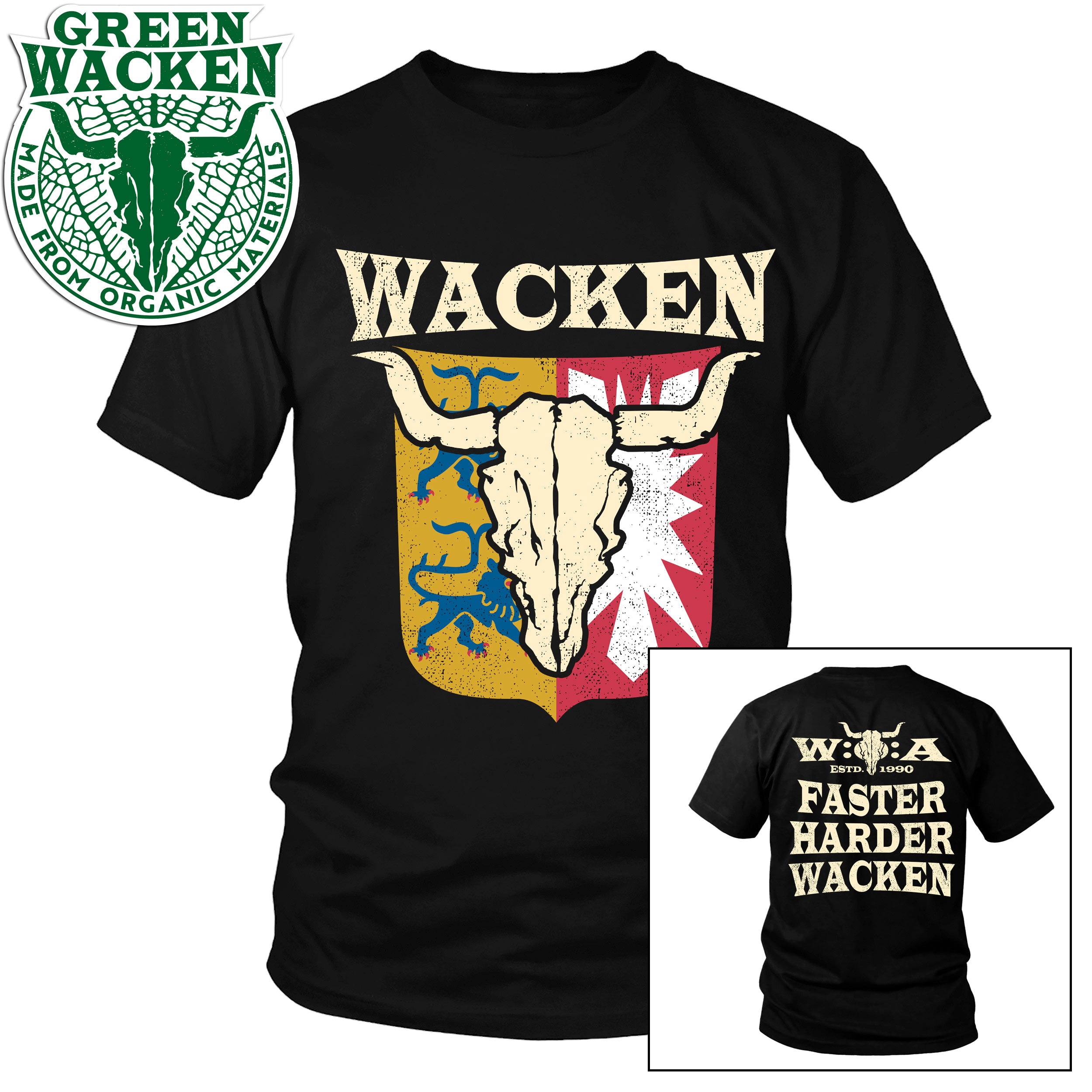 W:O:A - T-Shirt - Faster Harder Wacken image