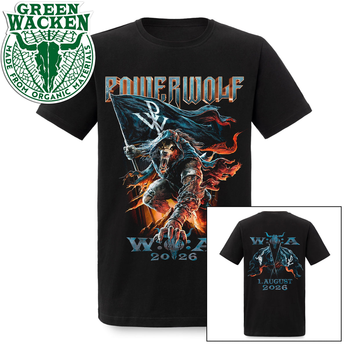 T-Shirt - Powerwolf x W:O:A 2026