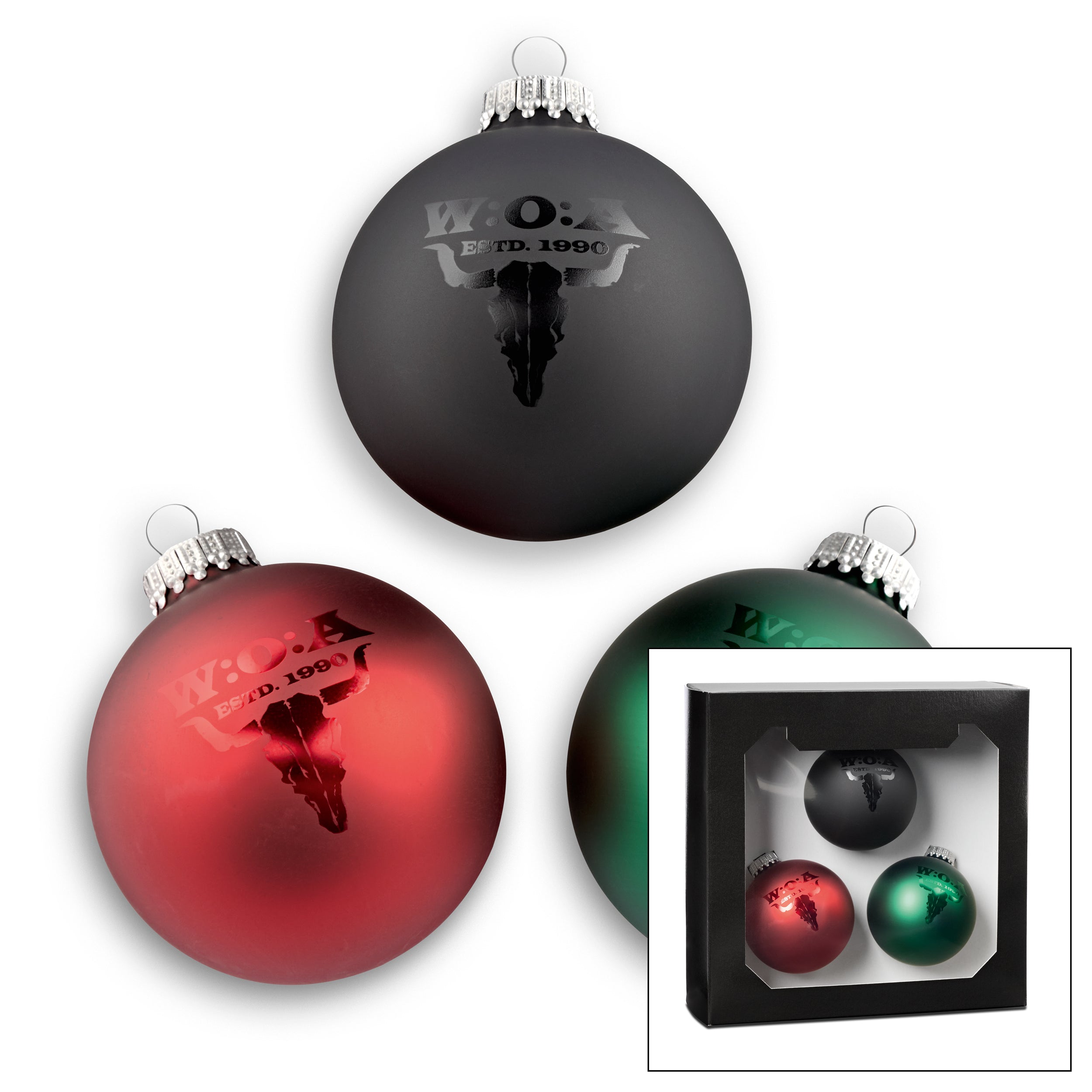 W:O:A - Weihnachtskugel 3er Set - Heavy X-Mas image