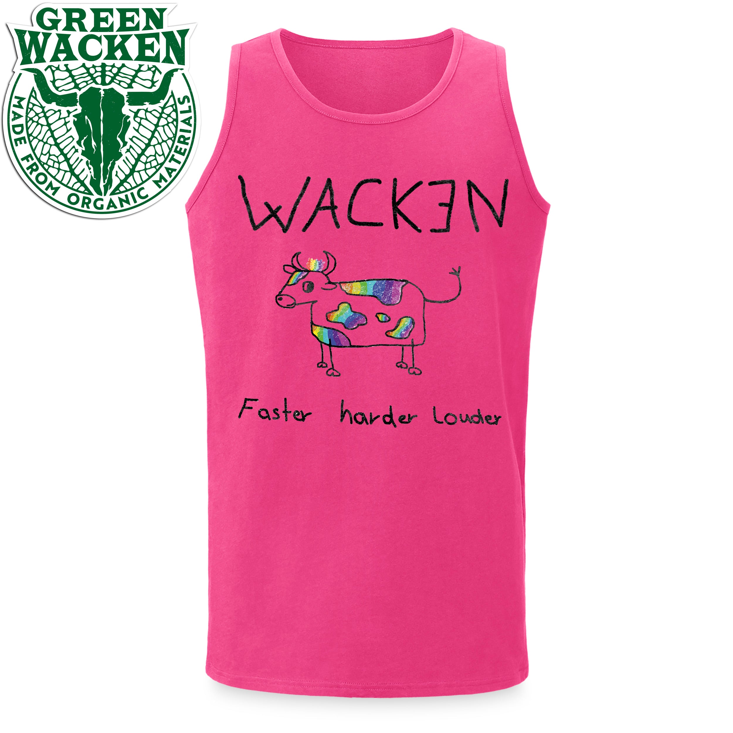 W:O:A - Tanktop - Rainbow Cow image
